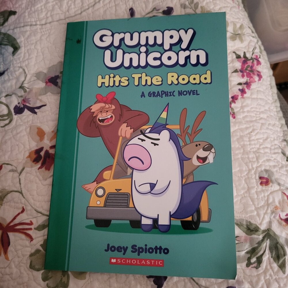 Grumpy Unicorn Hits the Road Scholastic book